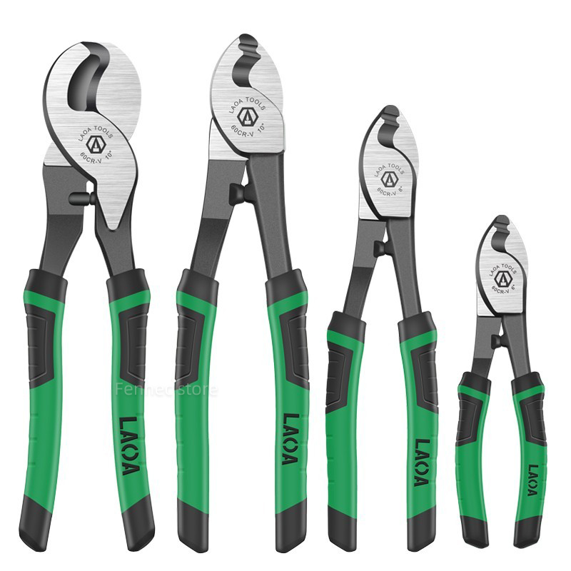 LAOA Kabelschaar CR-V Kabeltang Elektrische draadstripper Combinatie Multifunctioneel handgereedschap 6 8 10 inch Krimptang