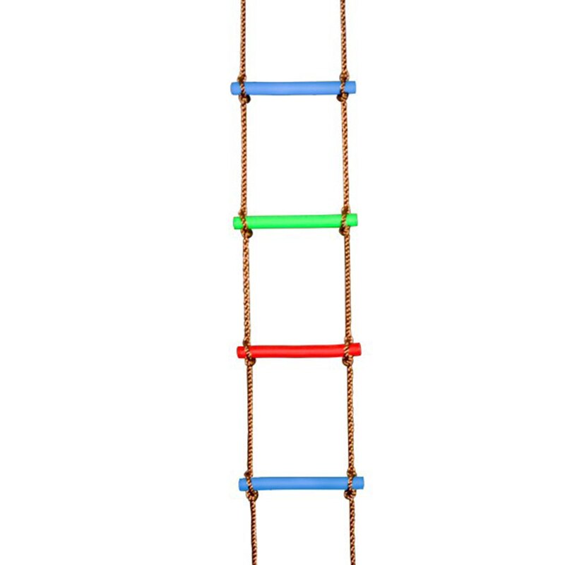 6Ft Climbing Rope Ladder Climbing Rope Swing Set Tree Ladder Toy for Children Climbing Exercise