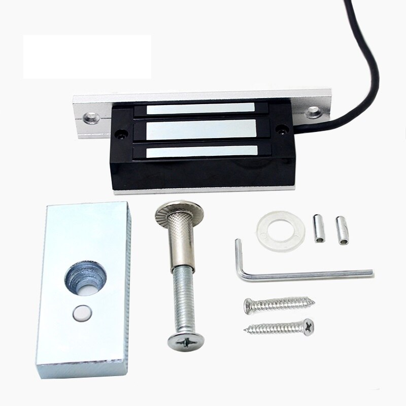 Aluminium 100Lbs 60kg 12V ingebed magnetisch slot elektromagnetische lock kast lock deur