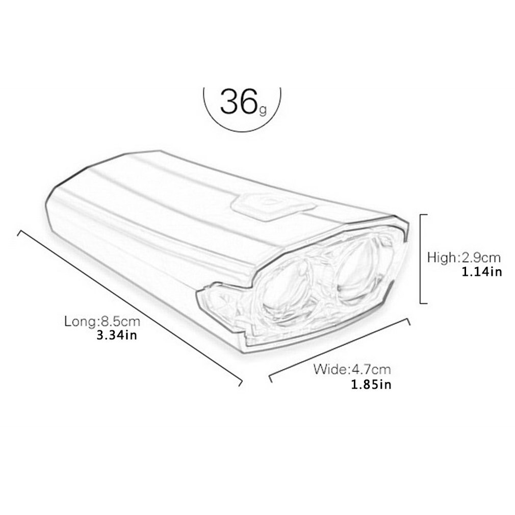 USB Rechargeable Bike Light 2251 High Power Light Night Dark Riding Bicycle Lighting Safe Lamp for Bike