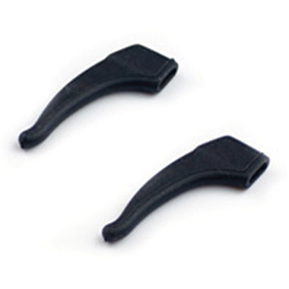 Comfortabele Zachte Siliconen Anti Slip Oor Haken Voor Bril Lenzenvloeistof Zonnebril Siliconen Glazen Accessoires: black