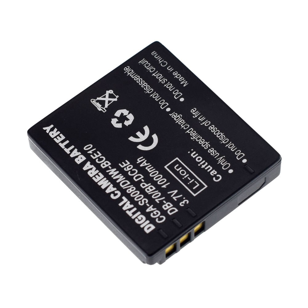 2x Battery for Panasonic Lumix CGA-S008E DMW-BCE10E VW-VBJ10E Leica BP-DC6-E DMC-FS3 FS5 FS20 FX30