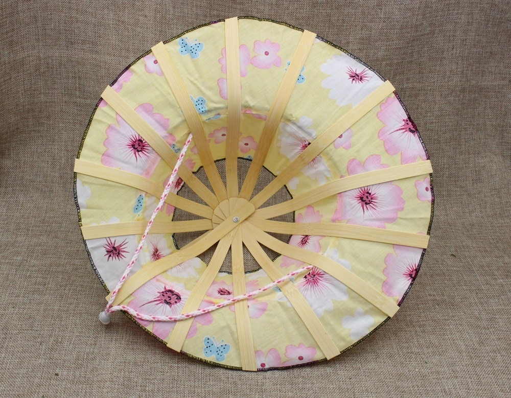 Gorra de viaje plegable para mujer y niña, gorro de tela Floral, de bambú, para verano