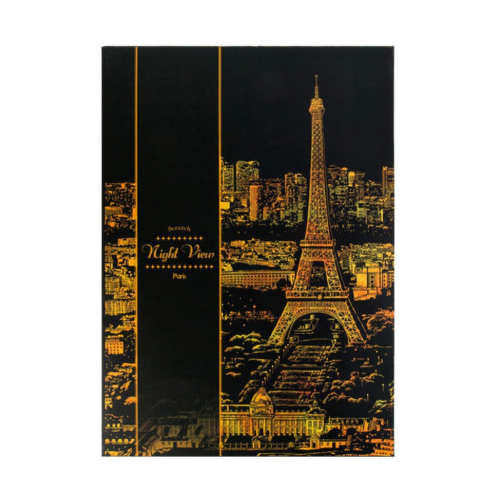 Gold Color Scratch It Scratch Art Teen Adult Scratch Card Magic Pictures Drawings Baby Educational Toys 4.7: A