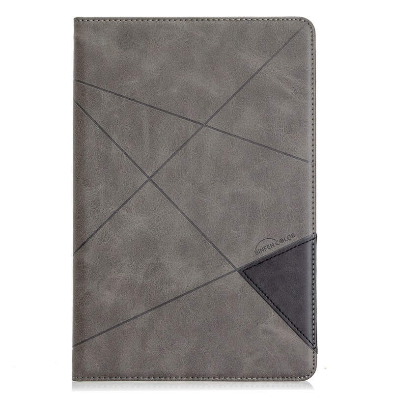 Hoesje voor samsung galaxy tab  s4 10.5 inch sm -t835 sm-t830 t830 luxe leren flip stand cover tab  s4 10.5 inch tablethoes: Grijs