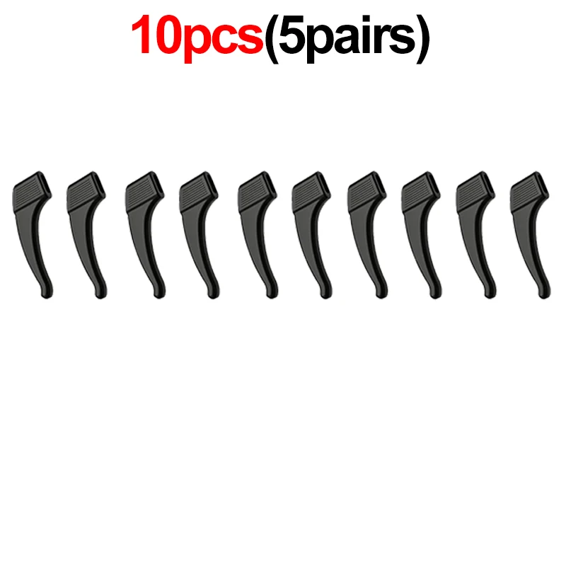 Crochet d'oreille en Silicone antidérapant pour lunettes, 2/40 pièces, fixation de support de manchon d'oreille, accessoires de lunettes de soleil, poignée Anti-chute, support pour lunettes: YELLOW