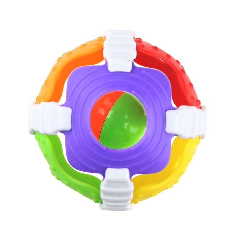 Funny Baby Toys Loud Newborn Baby Toy Infant Early Learning Bell Bell Soft Plastic 6 Color Hand Ball Rattle Kids Educational Toy