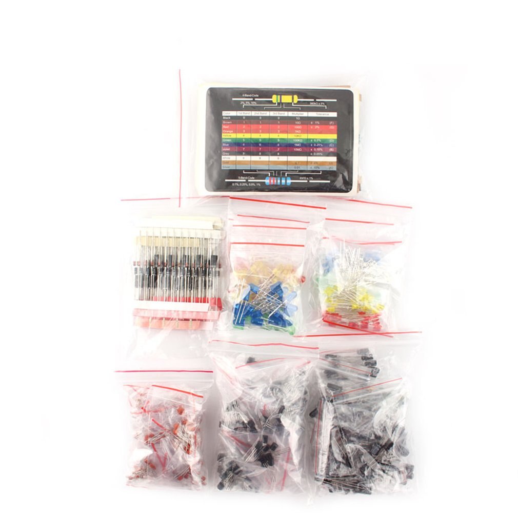 7 Kinds Of Component Package Electronic Component Package Combination Resistance Package Electrolytic Capacitor Set