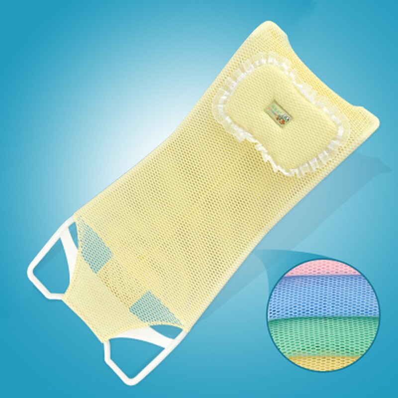 Baby Bath Non-slip Safety Net Mat Newborn Infant Bathing Pad Baby Shower Bath Support Cushion Pillow