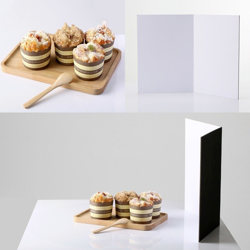 BEIYANG A4 Reflector Collapsible Cardboard White Black Silver Absorb Light Reflective Paper Camera Photography Accessory