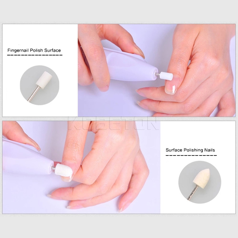 Elektryczne pilniki robić paznokci piłowanie salon kształtownik maszyna robić manicure zestaw urządzenie robić Sztuka wiertła bufory narzędzie