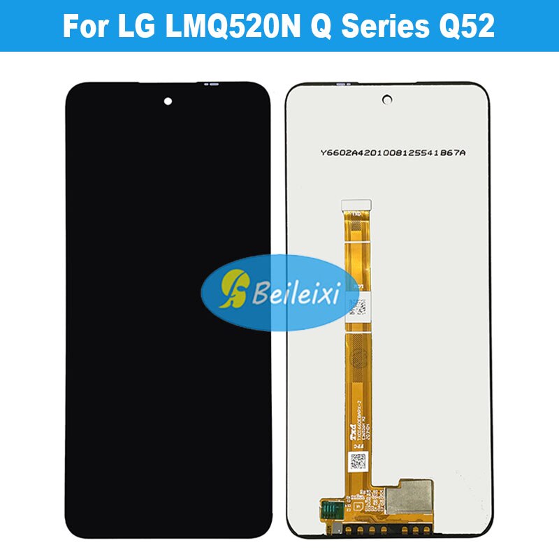 Per LG LMQ520N serie Q Q52 2020 Q520N K520 Display LCD Touch Screen Digitizer Assembly per LG Q52 LCD: Black No Frame