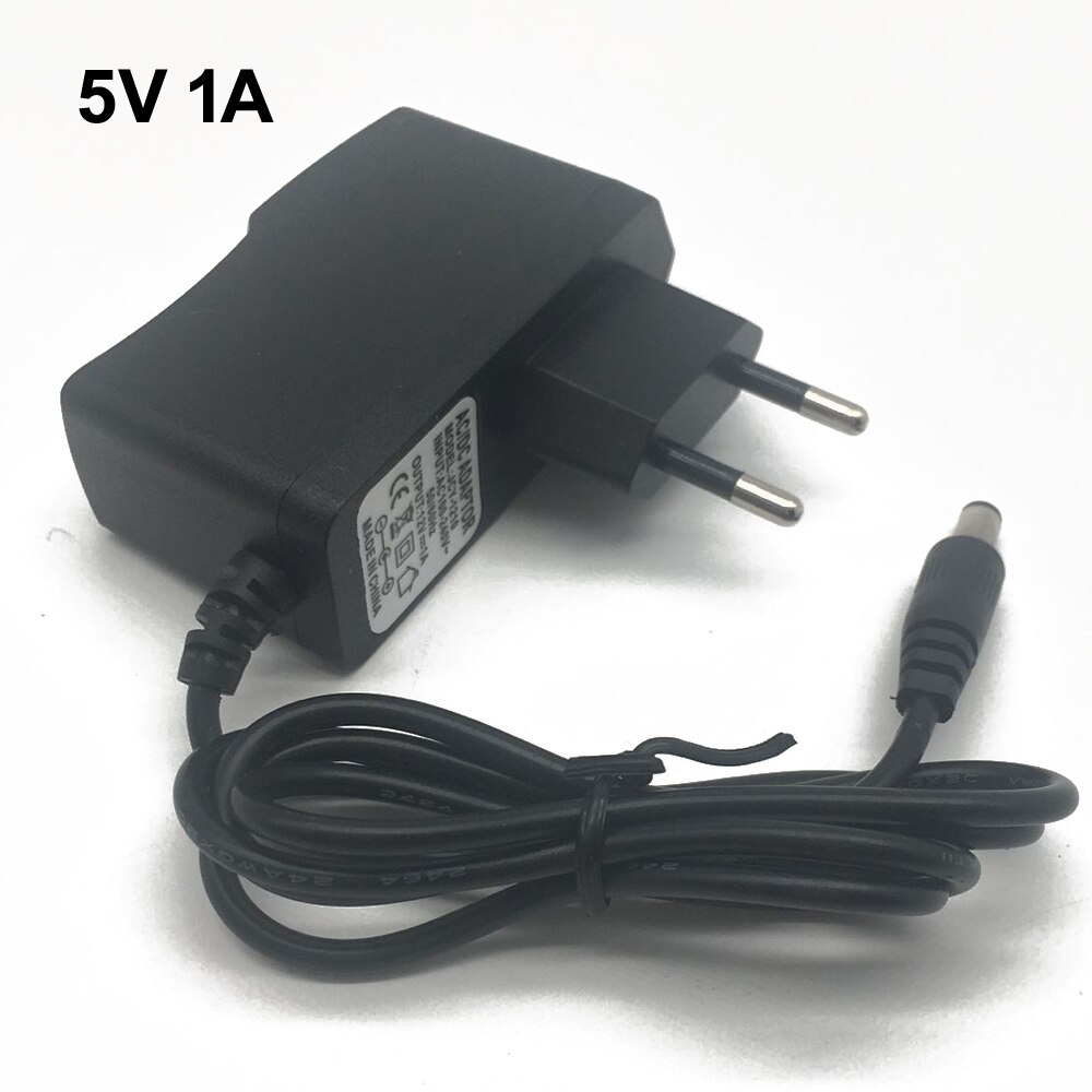 1 stk ac / dc adapter  dc 5v 1a 2a 3a ac 100-240v konverter strømadapter 5 volt 1000ma strømforsyning oplader eu us stik