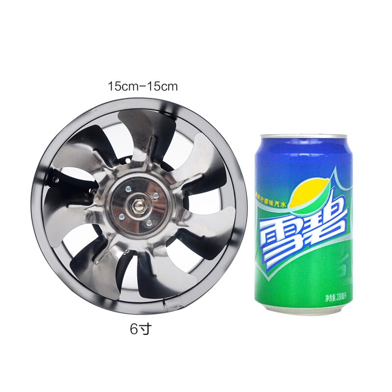 6 zoll küche wc exhaustfan jalousie 6 "rohr Ventilator Luft belüftung decke Booster Gebläse metall absaugung 150mm
