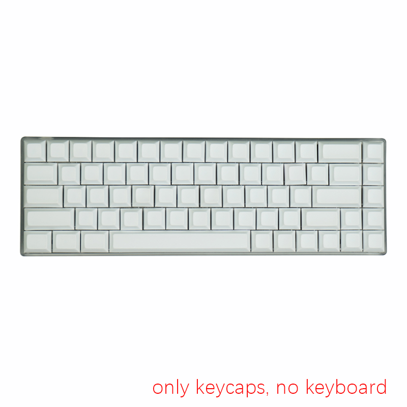77-Tasten-einstellen, Schwarz, Weiß, Grau, mechanische Tastatur, leere Tastenkappen ohne Charakter, individuelle Tastatur, DSA-Profil-Tastenkappen: Orange