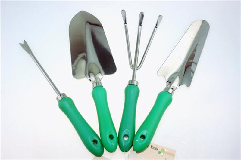 Gardening Tools-4 Piece Garden Hand Kit with spade transplanter hand cultivator hand weeder for Flower and Vegetable Plants Care: Default Title