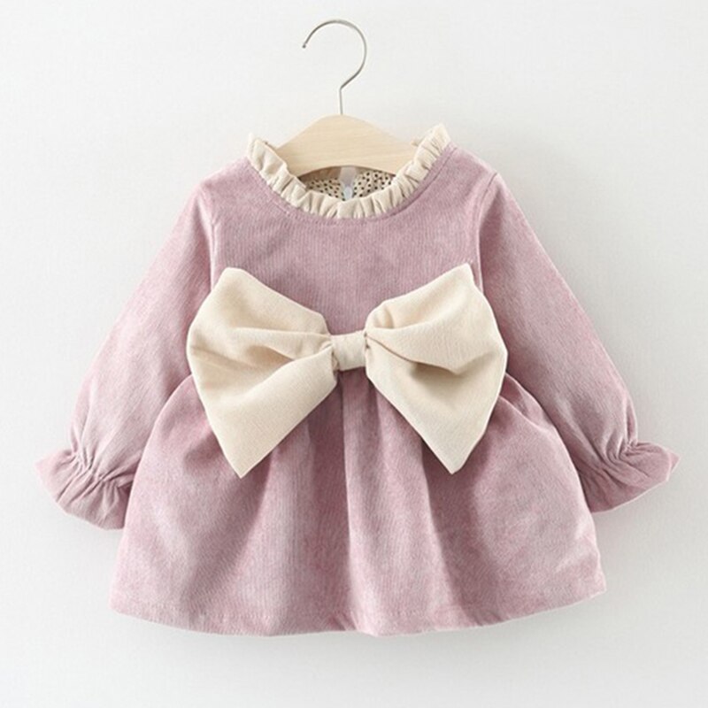 Pudcoco-vêtements de fête pour bébés filles | Vêtements mignons pour -nés, en coton, à nœud papillon