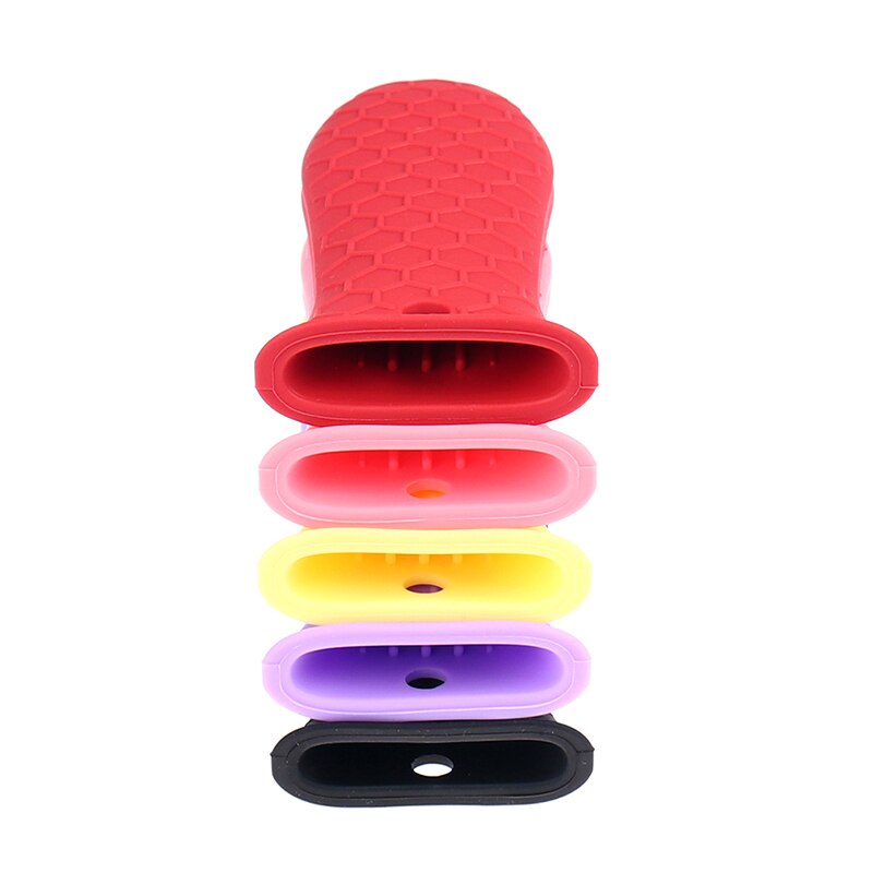 1Pcs Siliconen Handvat Pannenlap Voor Gietijzeren Koekenpannen Pannen Grip Mouw Cover Potten Pannen Handvat Onderdelen