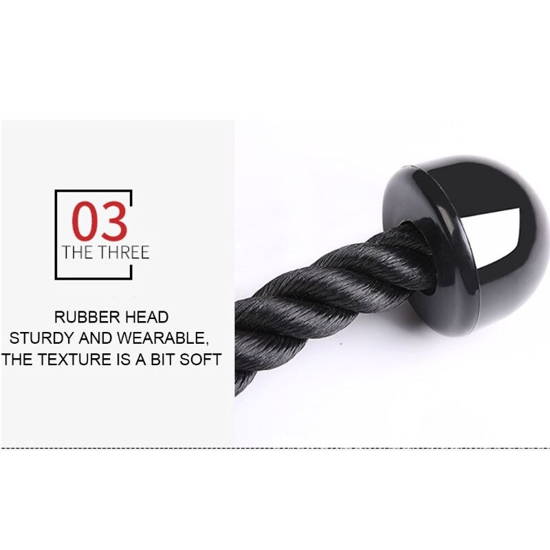 Fitness trícep corda multi ginásio cabo de fixação imprensa push pull down braço exercício