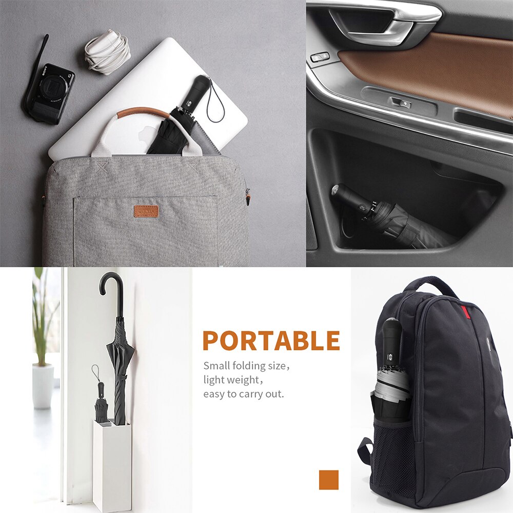 portato ombrello con luce di marca per gli uomini completamente automatico uomo ombrello pieghevole con illuminazione compatto pieghevole ombrello donna