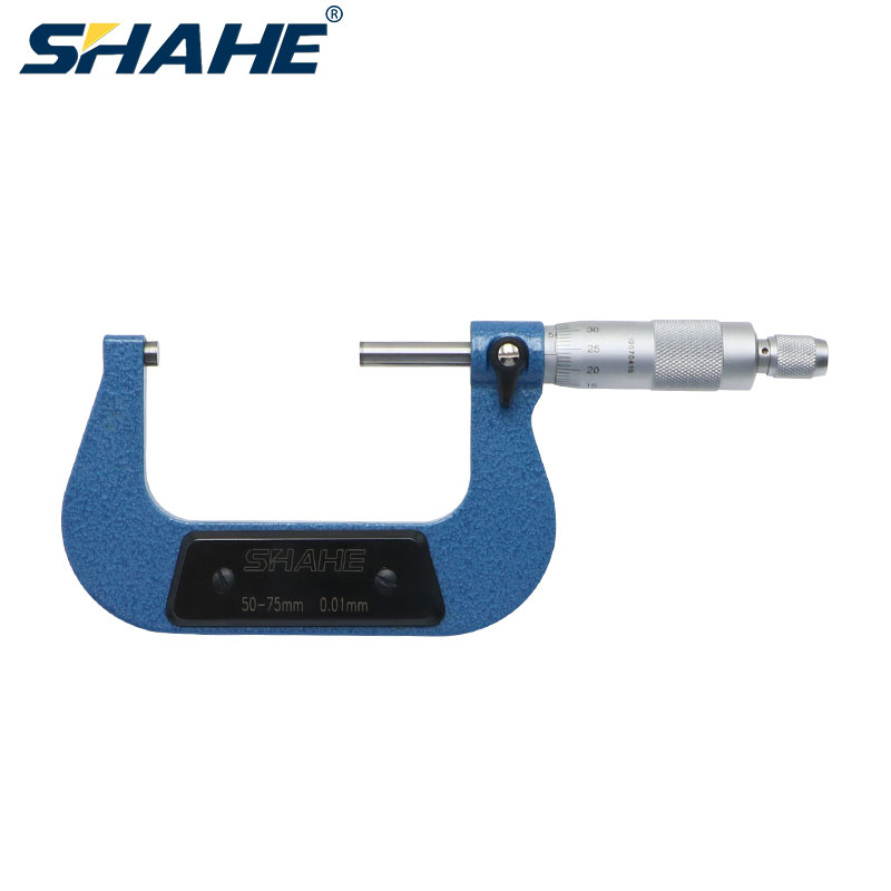 Shahe 0,01mm 50-75mm außerhalb mikrometer mikrometre messgerät mechanische messgeräte mikrometer präzision werkzeuge