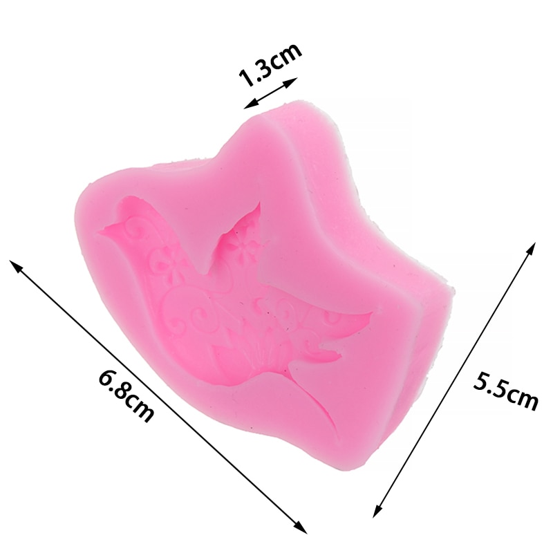 Siliconen 3D Ekster Duif Vogel Cake Sugarcraft Mold Keuken Diy Vogel Vorm Fondant Decor Mould Reuable Cake Koekjes Bakken Tool
