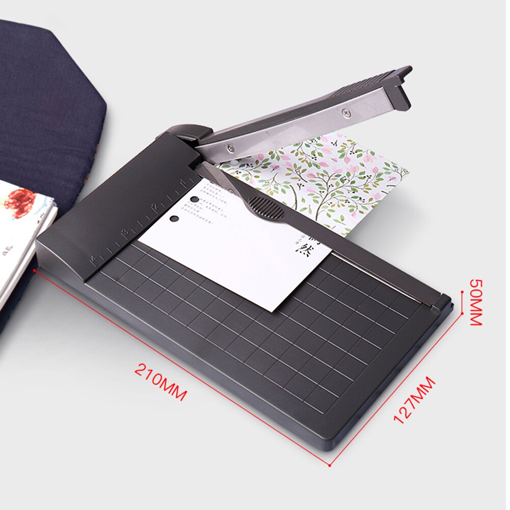 Papirskærer  a5 papir trimmer 1-6 tommer bærbart fotopapir guillotine indbygget lineal kontor papirvarer skæring bærbar maskine