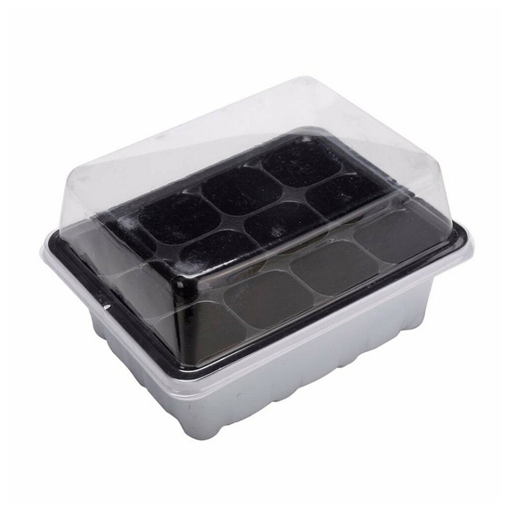 Succulent Plantings Propagation Germination Tool 12 Grids Seed Starter Kit Starting Flower Pots Plant Nursery Propagation Tray: White