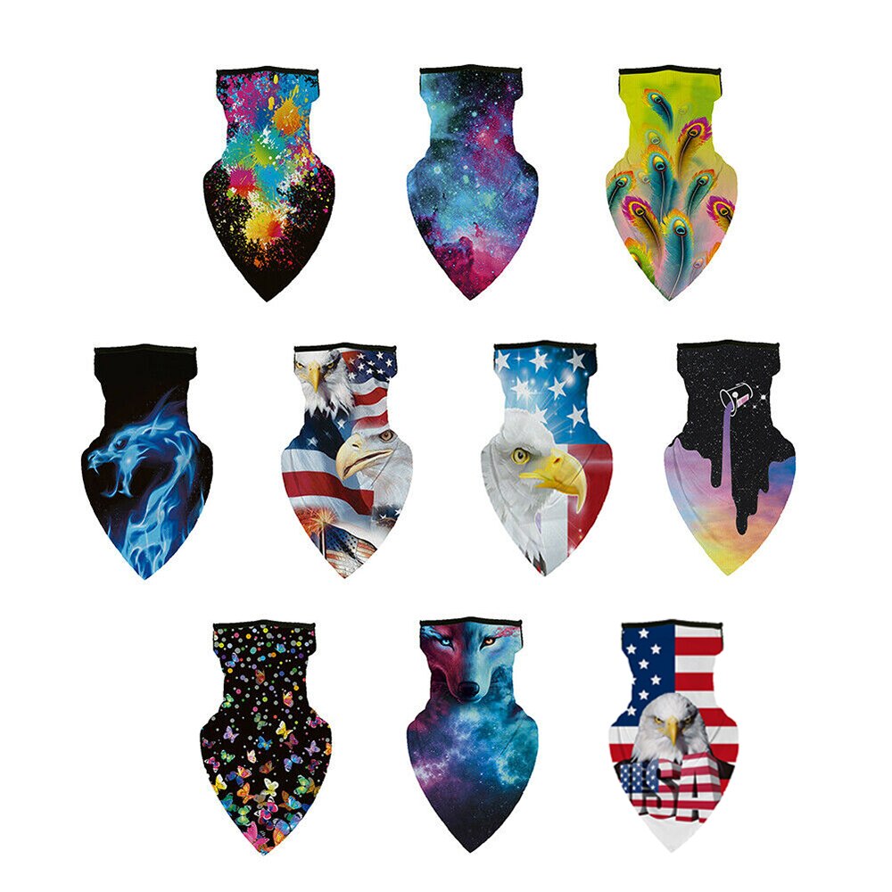 Ademende anti-uv-bedrukking voor buiten, uv-bescherming, bescherming tegen de zon, fiets, gezichtsbedekking, bandana, sjaal, masker