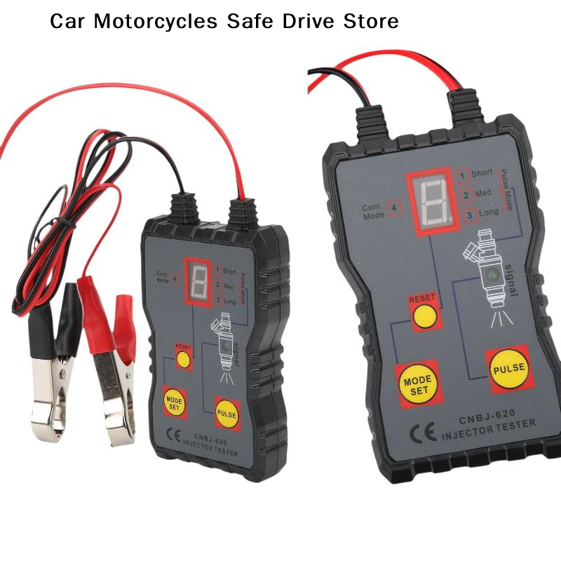 【M】Fuel System Scan Tool Automotive Cleaning Tool Kit Injector Flush Cleaner Car Fuel Injector Tester Portable 4 Pluse Mode