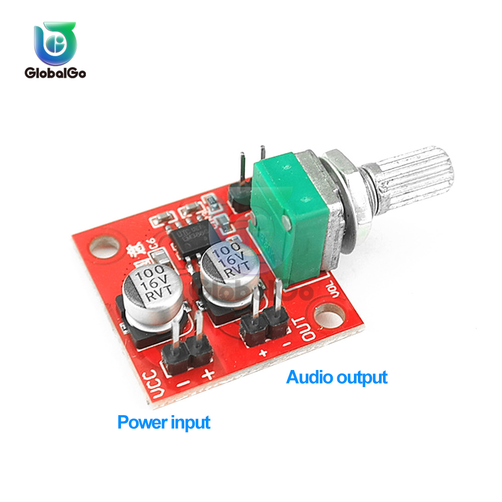 LM386 DC4-12V Electret Microfoon Versterker Board Microfoon Pickup Module Kan Oortelefoons En Kleine Power Luidsprekers Drive: Oranje