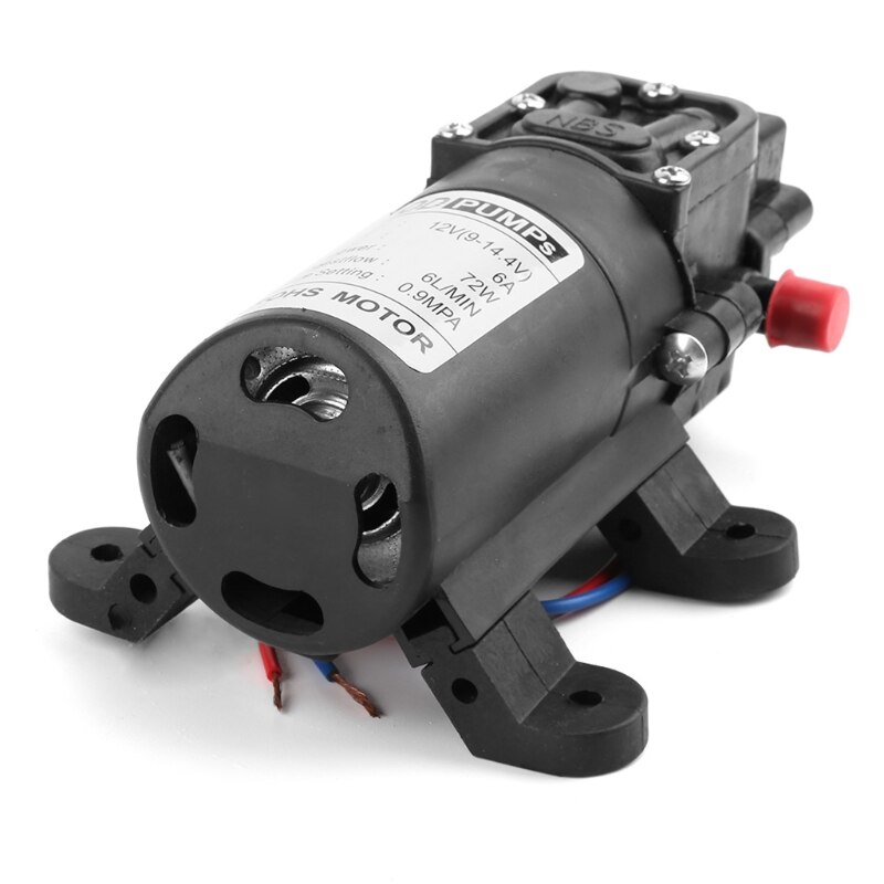 Mini Electric Water Pump DC 12V 72W High Pressure Micro Diaphragm Water Pump Automatic Switch Reflux Smart Type