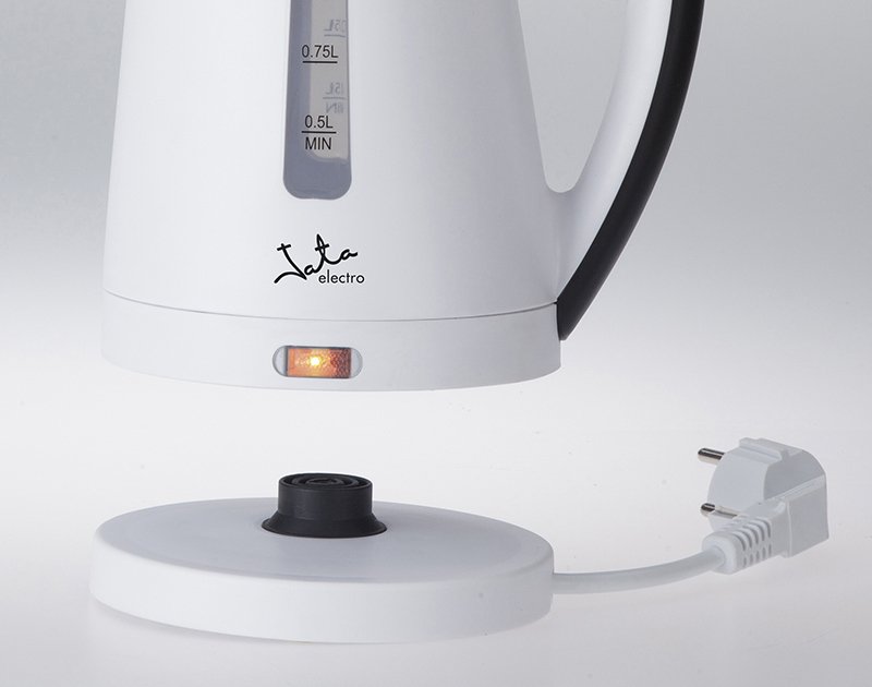 JATA HA701 tetera eléctrica 1 L Negro, Blanco 2000 W