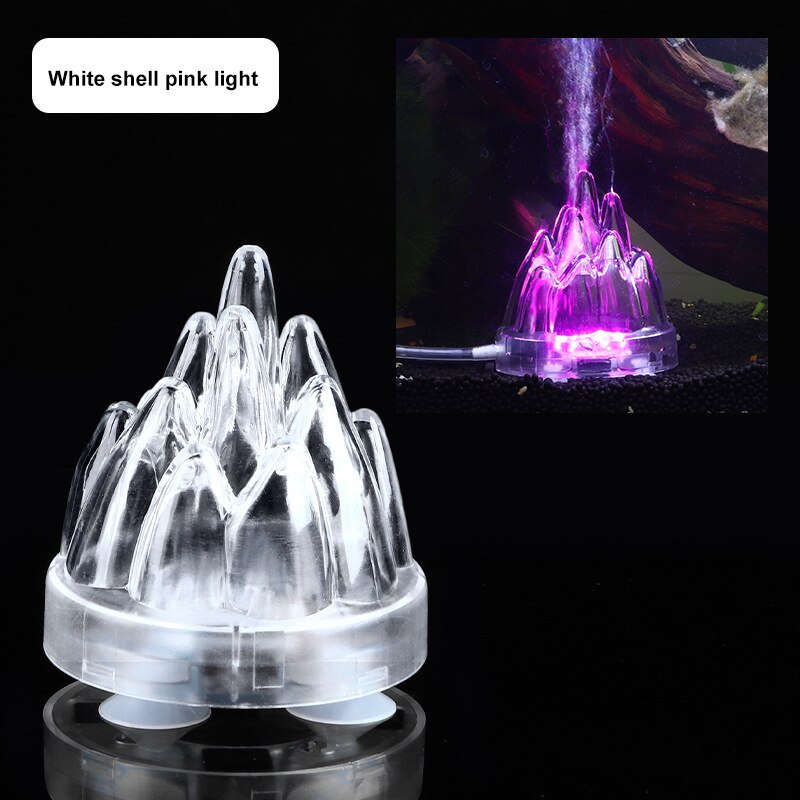 Akwarium wulkan lampa z efektem bąbelków LED kolorowe kreatywne nocne światło do akwarium Oxygen Fit europejska amerykańska standardowa dekoracja podwodna: EU plug 14