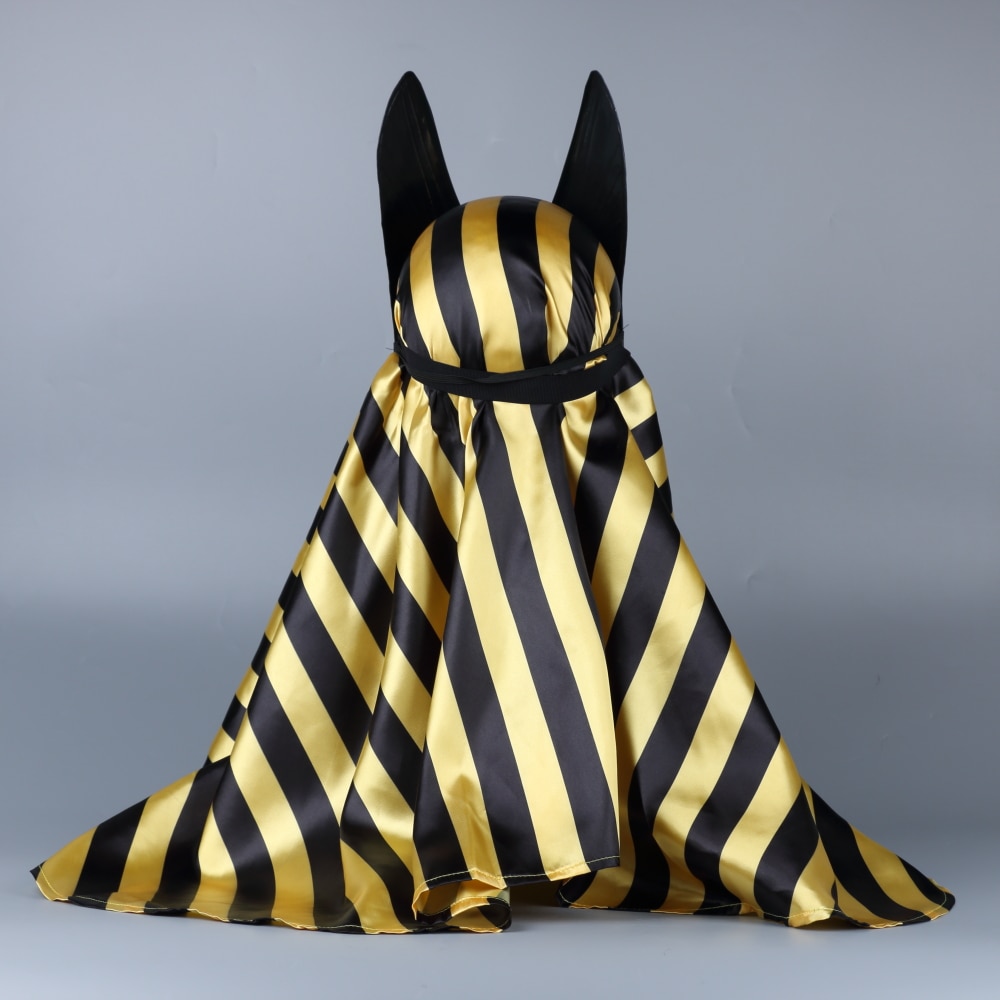 Egyptian Anubis Cosplay Face Mask PVC Canis Spp Wolf Head Jackal Animal 