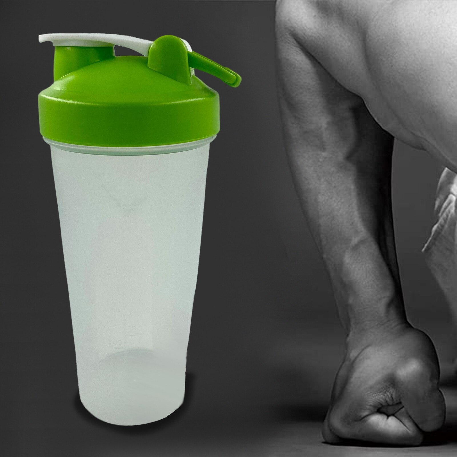 Leeg Sport Shaker Fles Voor Eiwit Mixes-28Oz Eiwit Shaker Fles Draagbare Plastic Botella Mezclador Eiwit Fitness Oc6: green