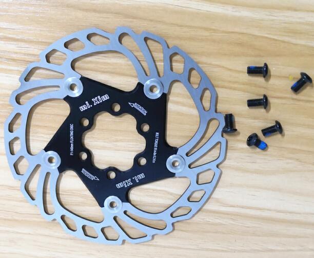 neue MTB 140/160/180/203mm Fahrrad bremsscheibe Straße Schwimm Fahrrad Bremse Sechs Nagel Rabatt für Mountainbike Bremsscheiben: Schwarz 140mm