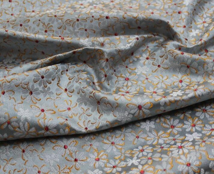 Brokade silkestof gør-det-selv håndværksstof damask nylon poly kvalificeret til taskepudemøbler og stof