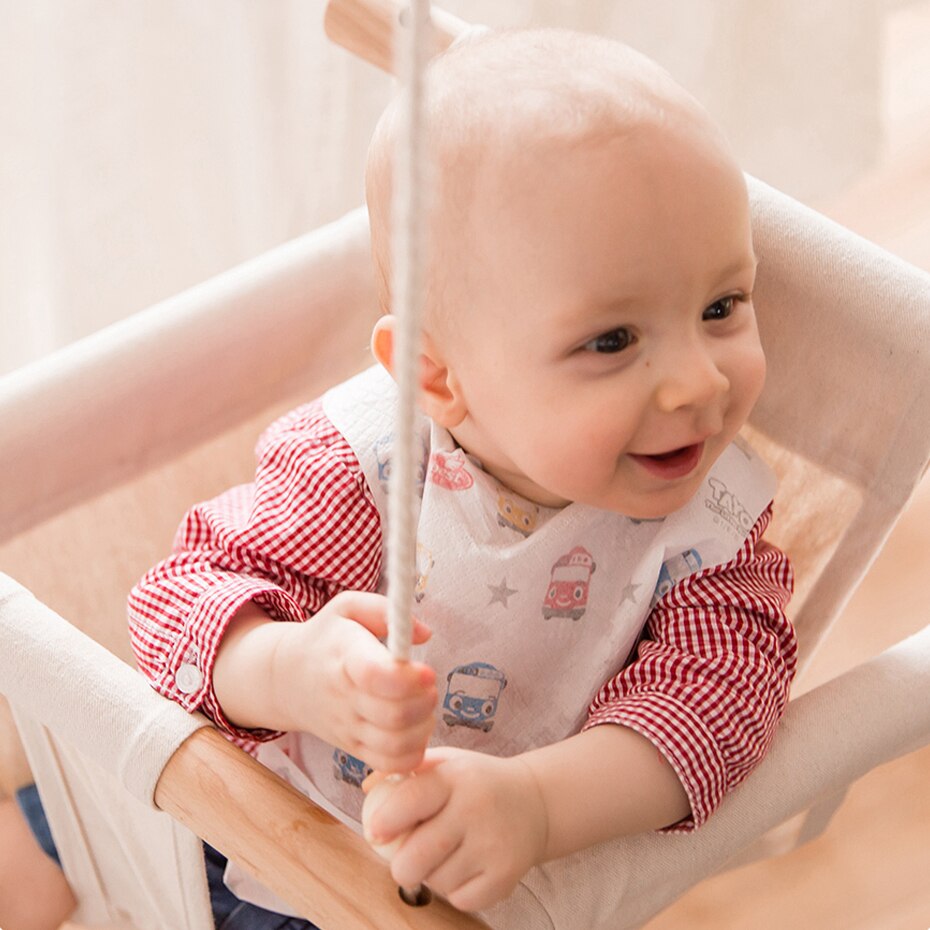 Chaise balançoire en bois pour bébé, balançoire suspendue en toile, jouet de sécurité pour enfants