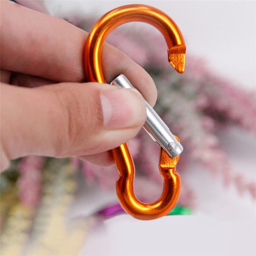 Bergbeklimmen Fastener Motorfiets Fiets 7Pcs Aluminium Snap Hook Carabiner D-Ring Sleutelhanger Clip Sleutelhanger Wandelen Kamp