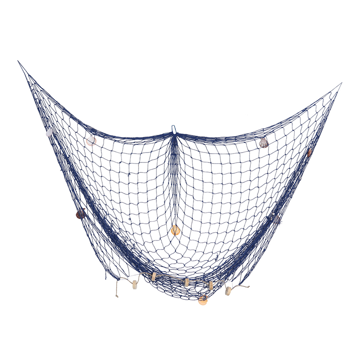 100*200Cm Mediterrane Stijl Decoratieve Vis Netting Marine Visnet Wanddecoratie Fotograferen Achtergrond: Blue