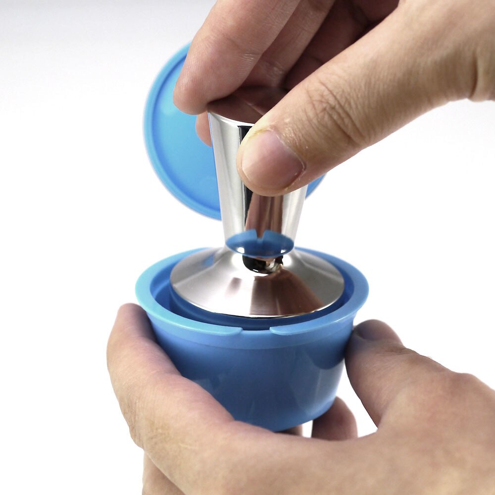 Rustfrit stål smart dolce gusto kaffetamper 38mm kaffe barista espresso flad tamper dolce gusto nescafe kaffemaskine dele