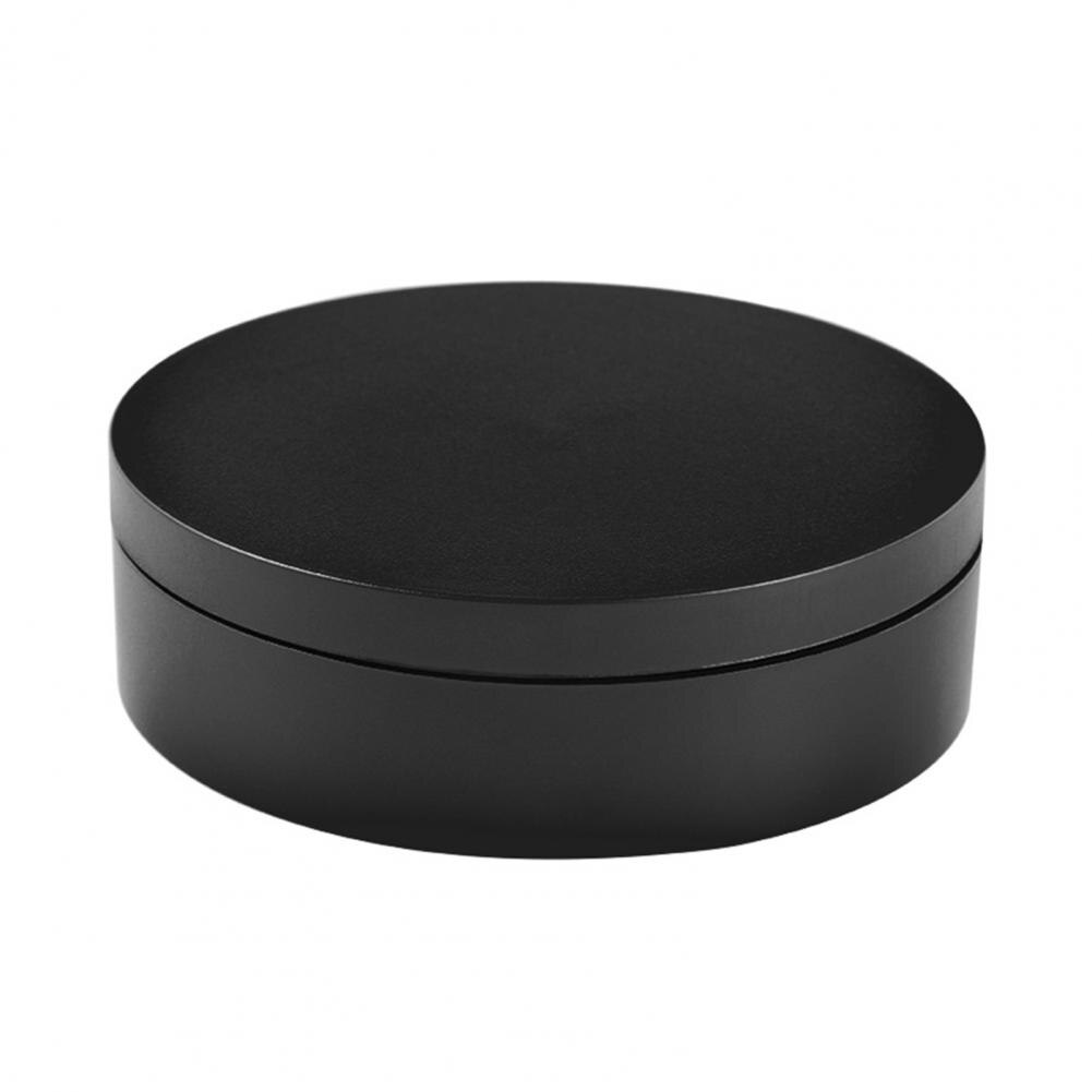 Rotating Turntable Compact Rotating Display Stand High Strength Large Bearing Capacity 12cm Electric Motorized Turntable: Black