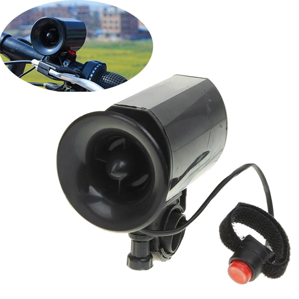 Alarm Sound Bicycle Horn with Mount Multifunction Speaker Bicycle Waterproof 6 Sound Electric Horn Klaxon Bell Alarm Siren