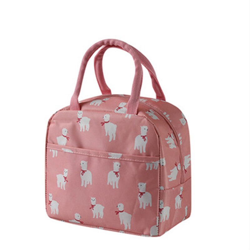 1PCs Frische Kühler Taschen Wasserdichte Nylon Tragbare Zipper Thermische Oxford Mittagessen Taschen Für Frauen Bequem Mittagessen Box Tote Lebensmittel taschen: G
