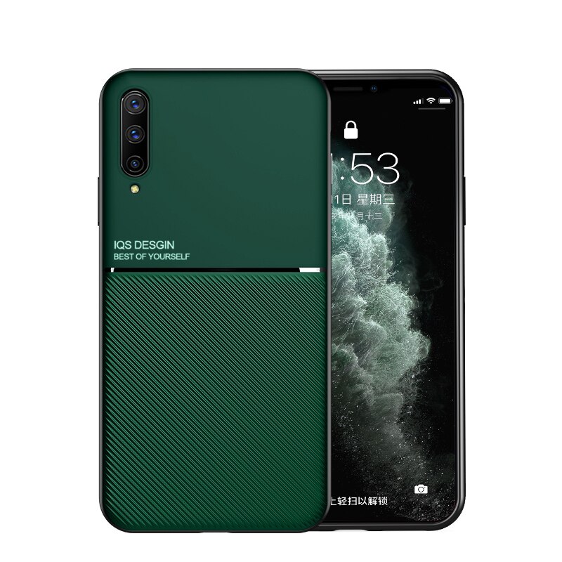 Slim matowy silikonowy magnetyczny uchwyt samochodowy case dla huawei p smart 2019 skrzynki pokrywa na huawei psmart z pro 2019 muszle coque capas