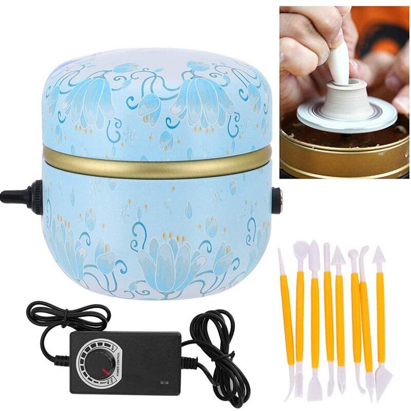 2000 tr/min poterie Machine électrique poterie roue argile pour travaux pratiques outils pour enfants adultes en céramique Art avec plateau