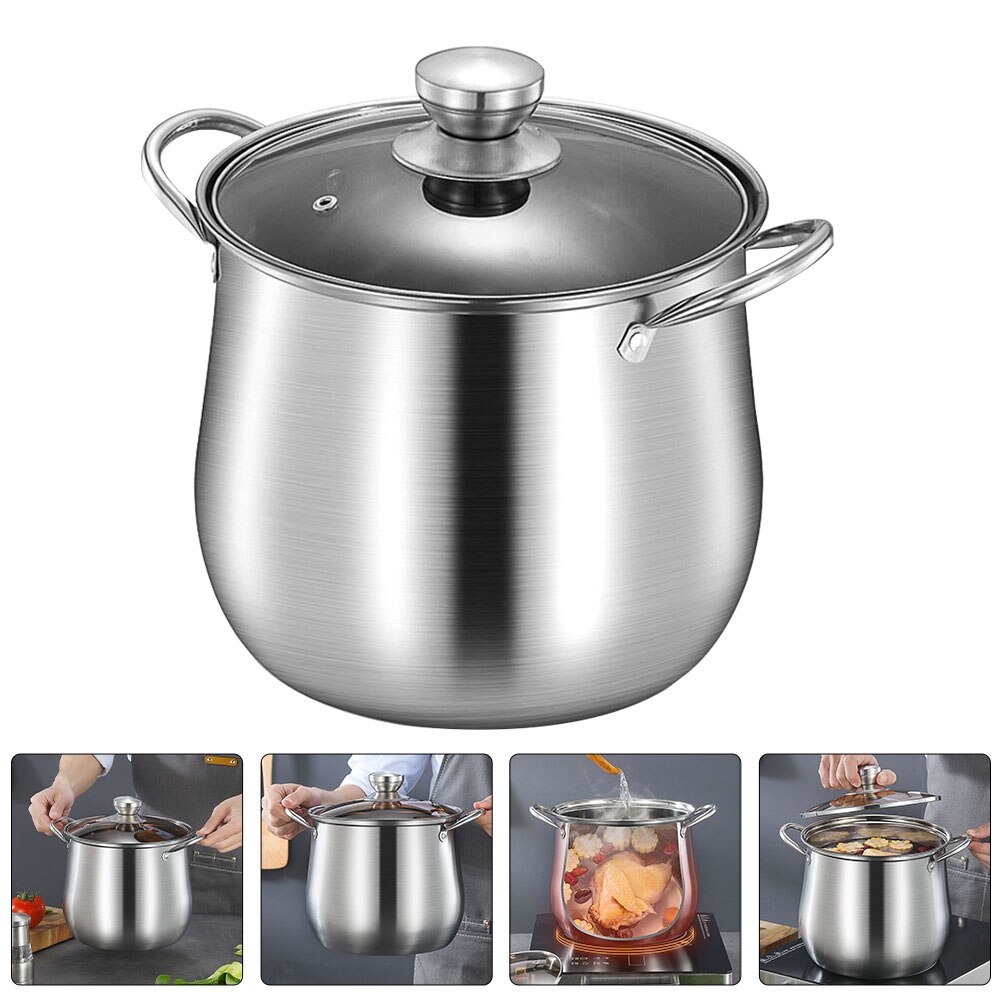 Thickened Soup Pot Stainless Steel Soup Pot Kitchen Multipurpose Soup Pot