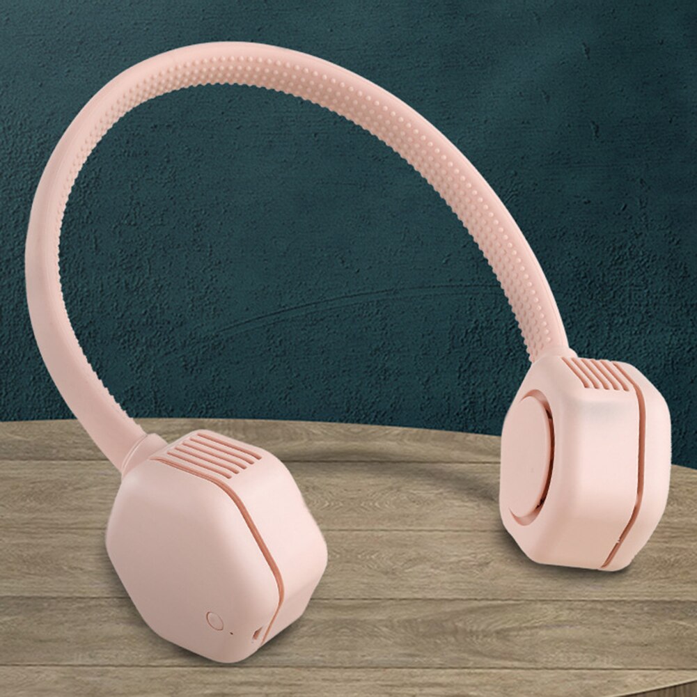 Mini Usb Draagbare Ventilator Hals Met Oplaadbare Batterij Ultra Stille Wind Wearable Ventilator Handheld Luchtkoeler Conditioner Voor Kamer