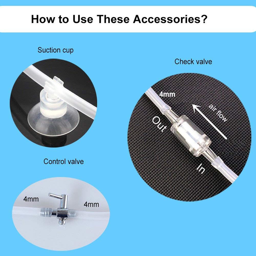 Aquarium Lucht Steen Kit, Vis Tank Waskolf, Nano Oven Rookkanaal Ronde Lucht Steen Disk Set Voor Hydrocultuur, kleine Bellen,